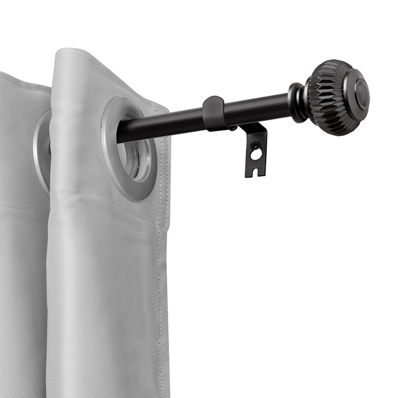 UTOPIA ALLEY Wall Mounted 3/4 Inch Curtain Rod - Adjustable Drapery Rods, Gold Curtain Rods, Bedroom Decorative Curtain Rods