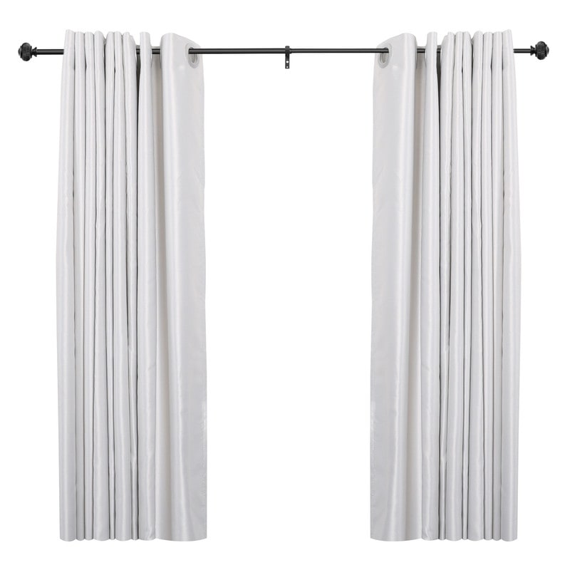 UTOPIA ALLEY Wall Mounted 3/4 Inch Curtain Rod - Adjustable Drapery Rods, Gold Curtain Rods, Bedroom Decorative Curtain Rods