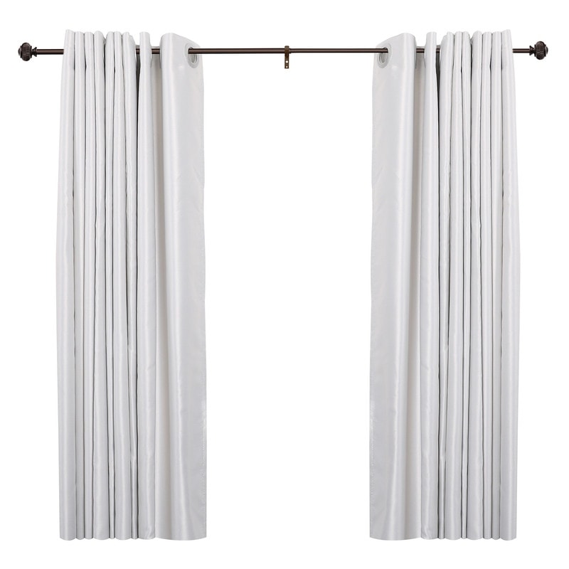 UTOPIA ALLEY Wall Mounted 3/4 Inch Curtain Rod - Adjustable Drapery Rods, Gold Curtain Rods, Bedroom Decorative Curtain Rods