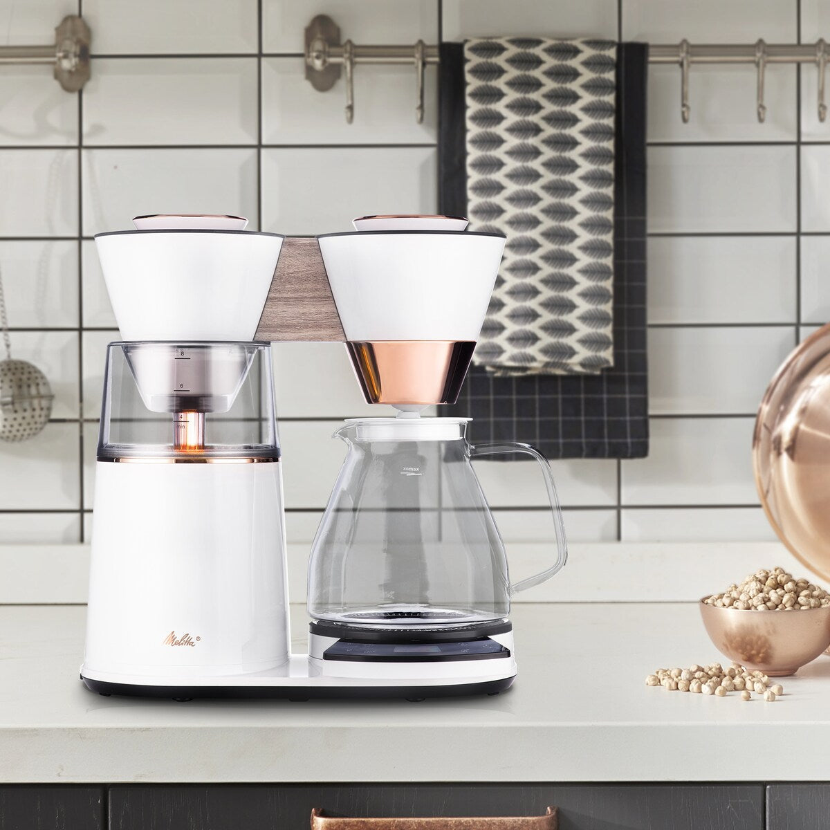 Vision 12-Cup Luxe Drip Coffee Maker with Revolving Dashboard