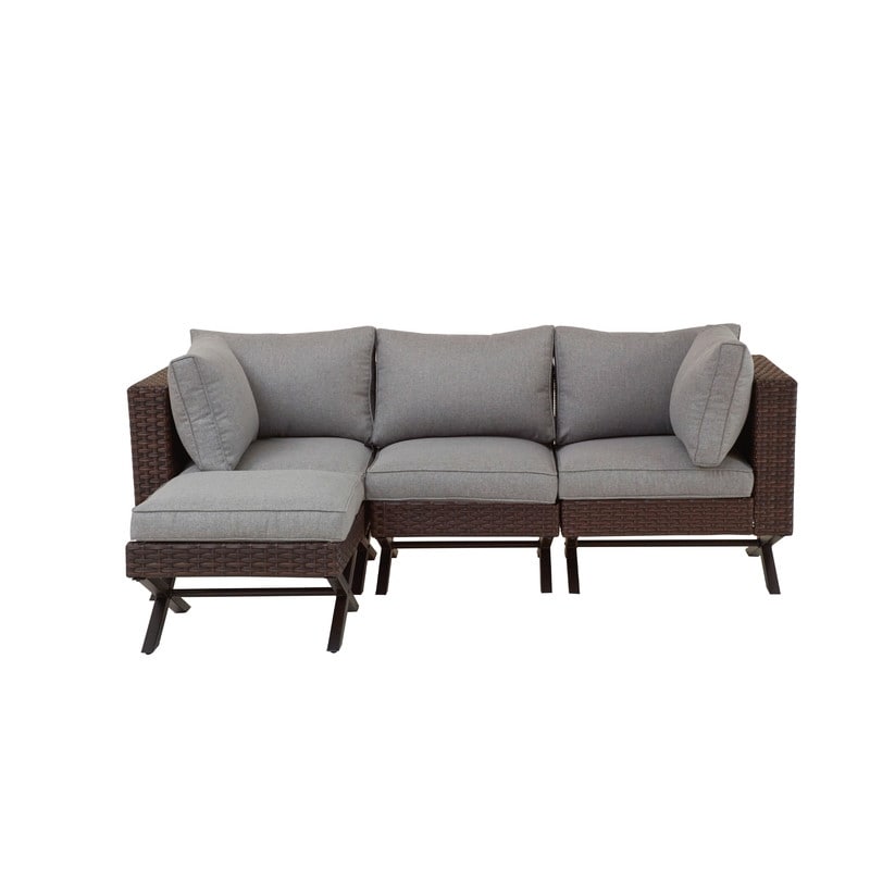 Patio Festival X-Leg 4-Piece Outdoor Sofa