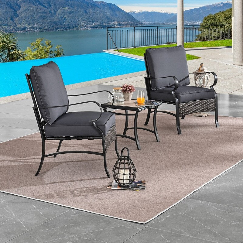 Patio Festival Outdoor Metal Conversation Set