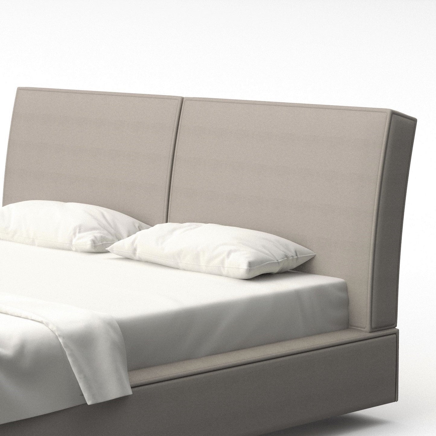 Lit Harris gris clair taupe