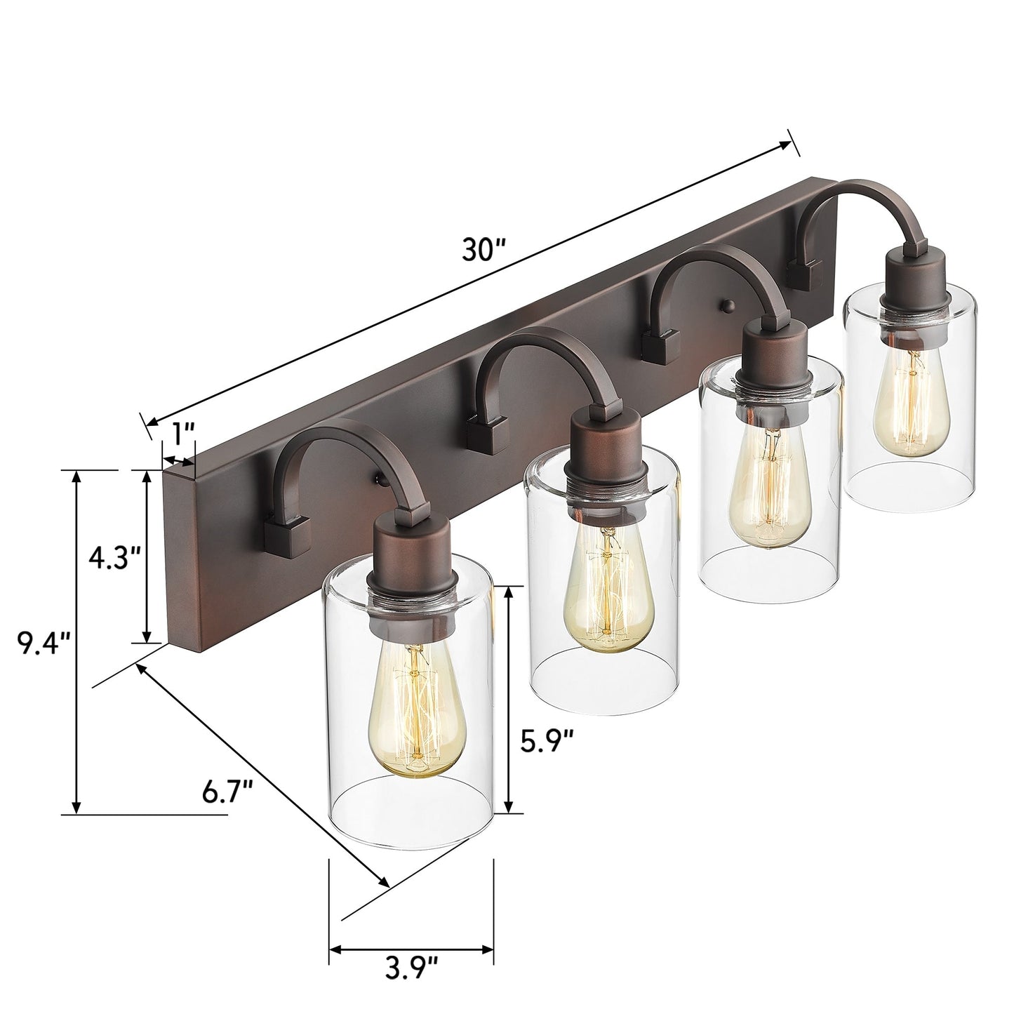 Bathroom Vanity Light Fixtures - Farmhouse Wall Light for Bathroom