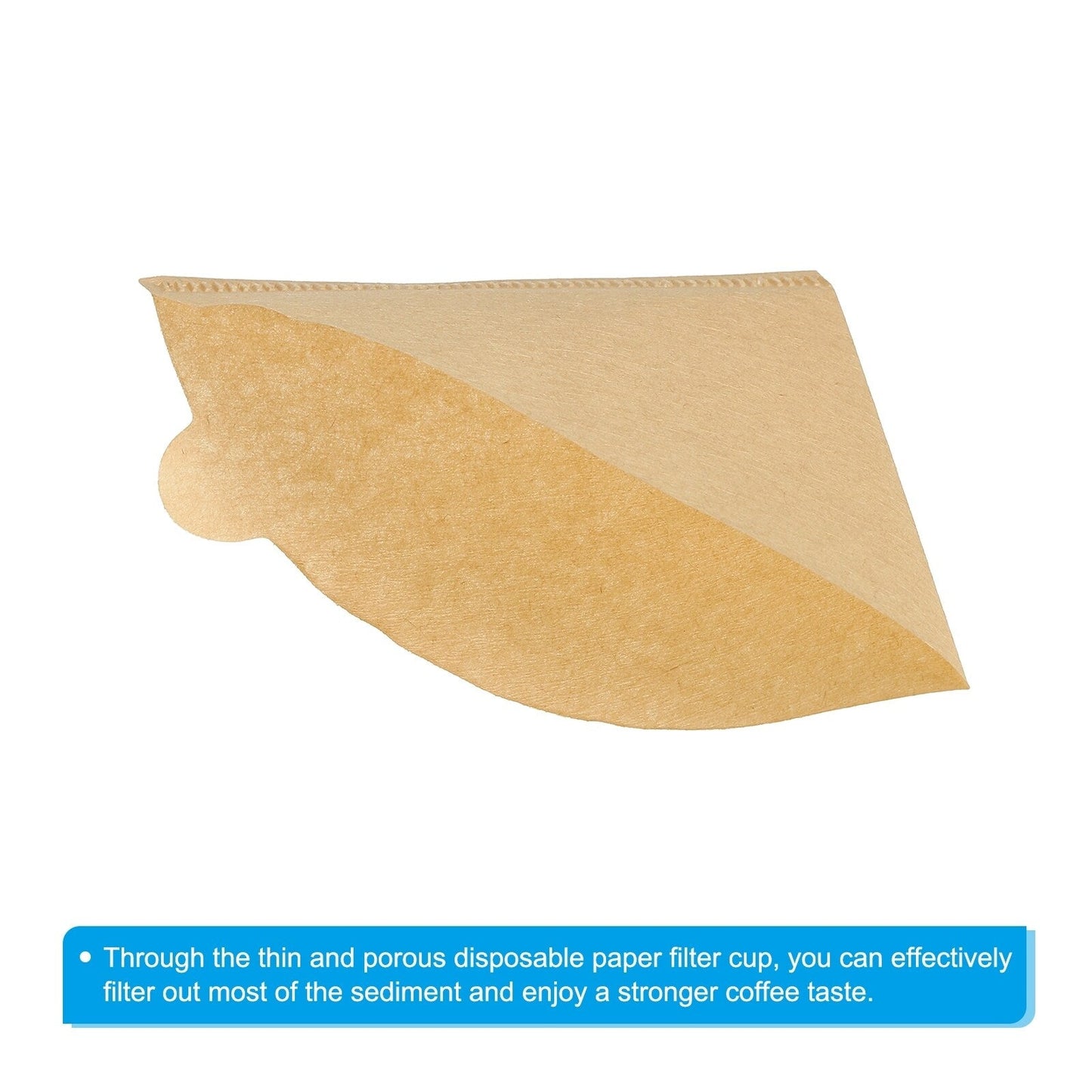 Cone Coffee Filters, Pack of 100 - Natural Brown