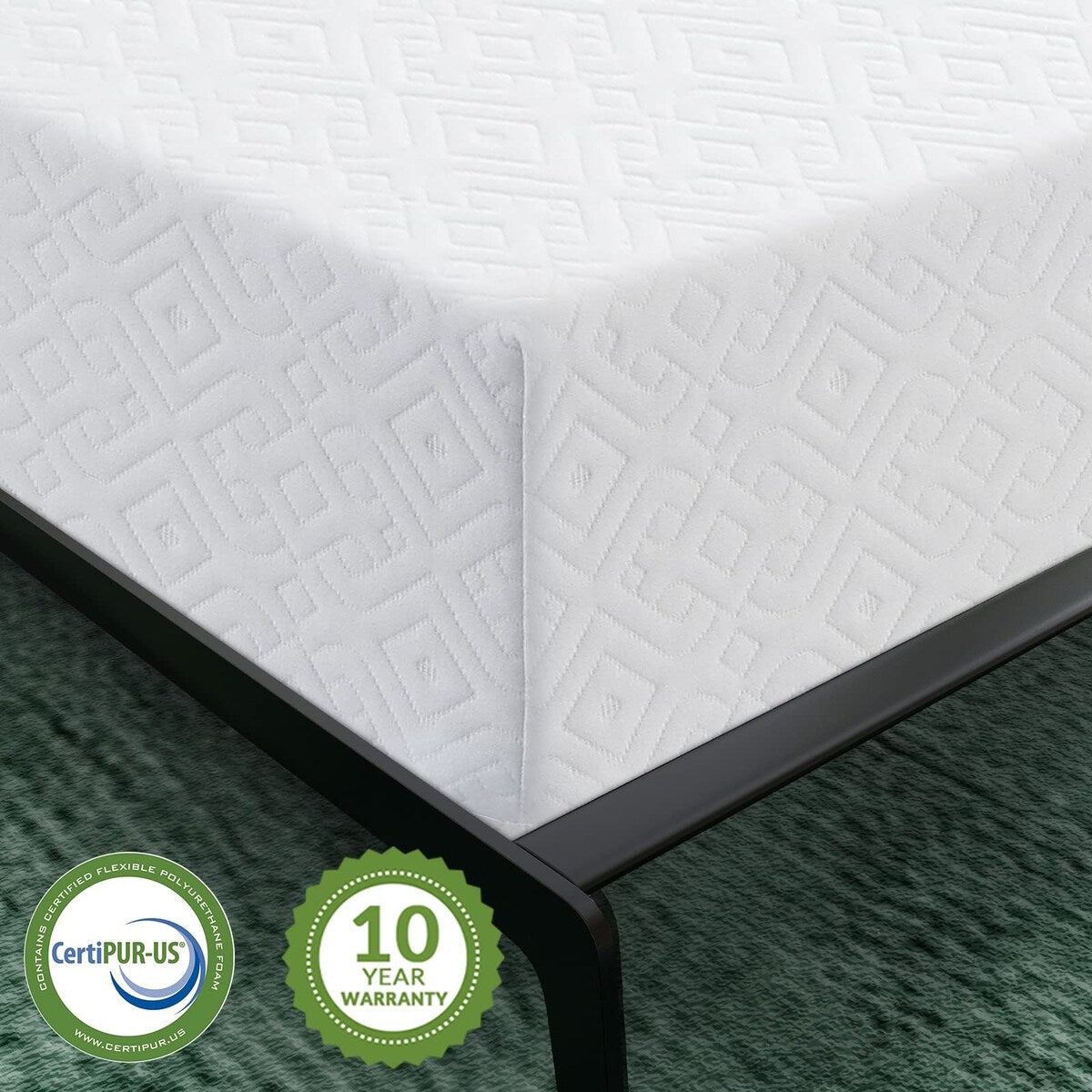10 Inch Bed Mattress with CertiPUR-US Foam for Supportive, Cooler Sleeping & Pressure Relief