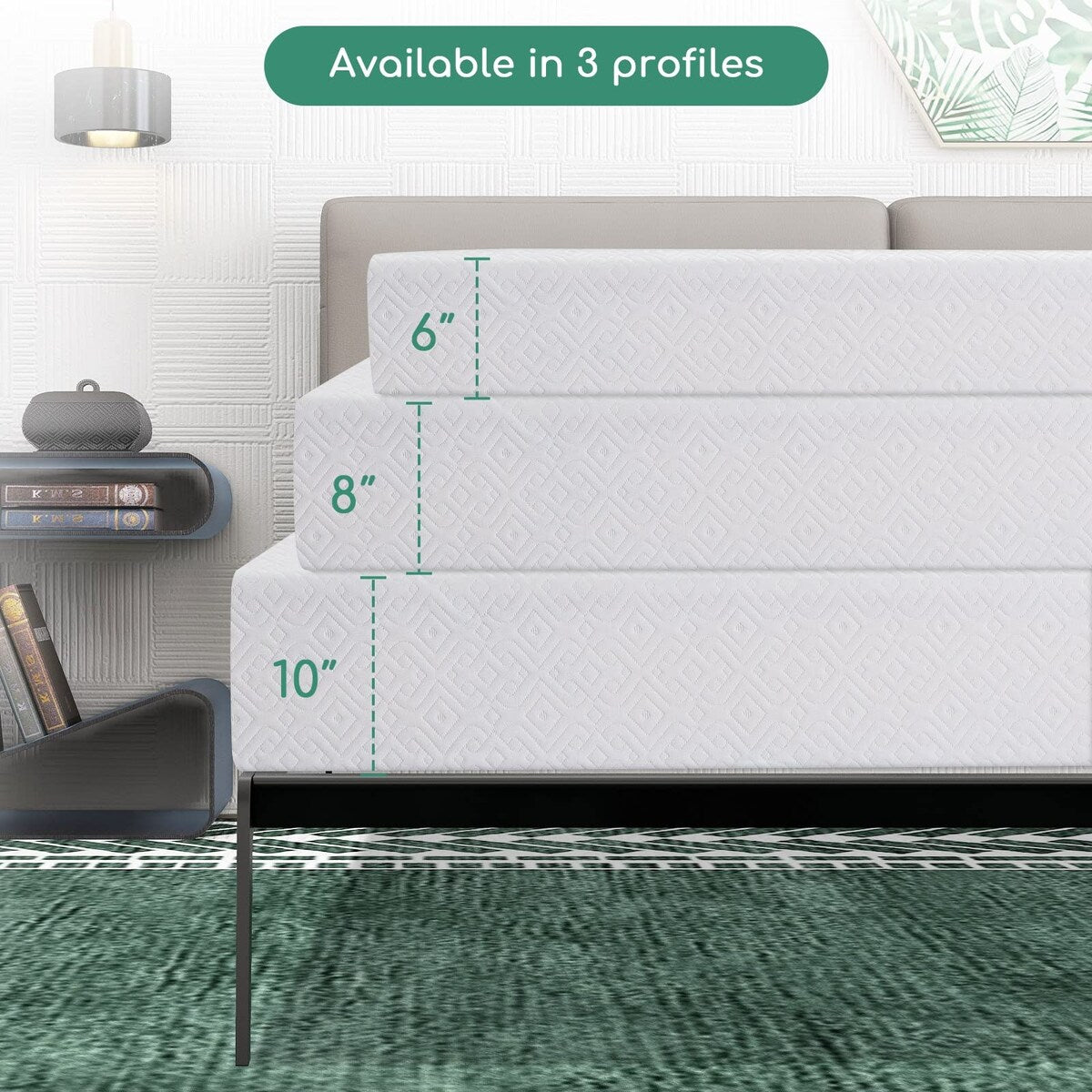 10 Inch Bed Mattress with CertiPUR-US Foam for Supportive, Cooler Sleeping & Pressure Relief