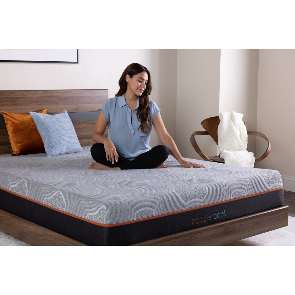 10 Inch Full Mattress Memory Foam Gray Charcoal Gel Infused