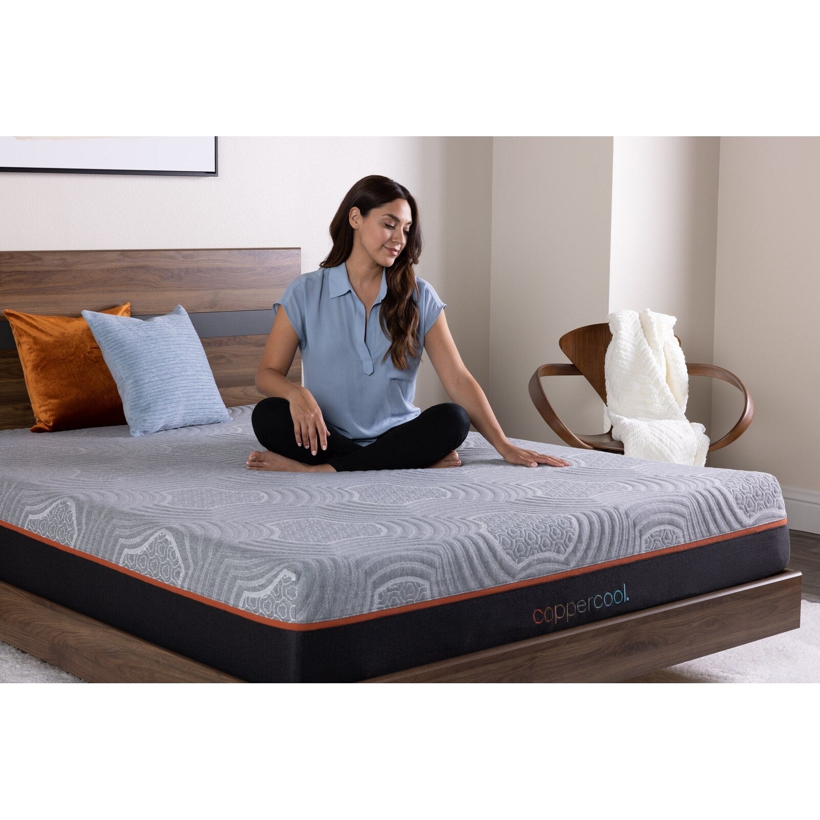 10 Inch Full Mattress Memory Foam Gray Charcoal Gel Infused