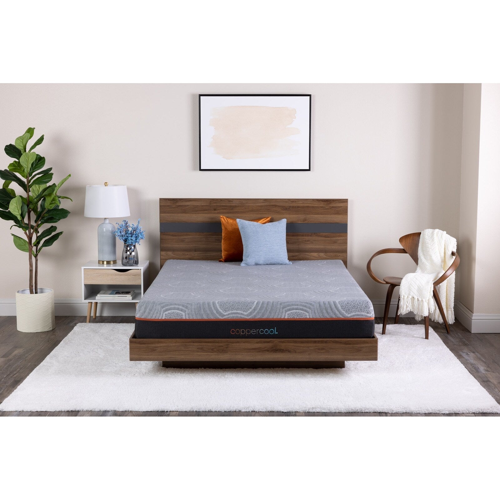 10 Inch Full Mattress Memory Foam Gray Charcoal Gel Infused
