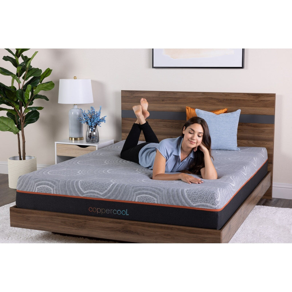 10 Inch Full Mattress Memory Foam Gray Charcoal Gel Infused
