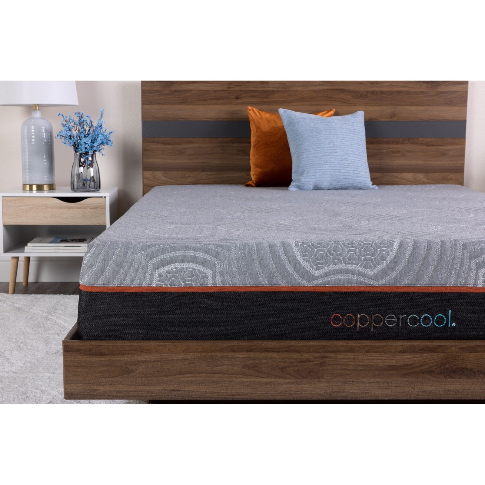 10 Inch Full Mattress Memory Foam Gray Charcoal Gel Infused