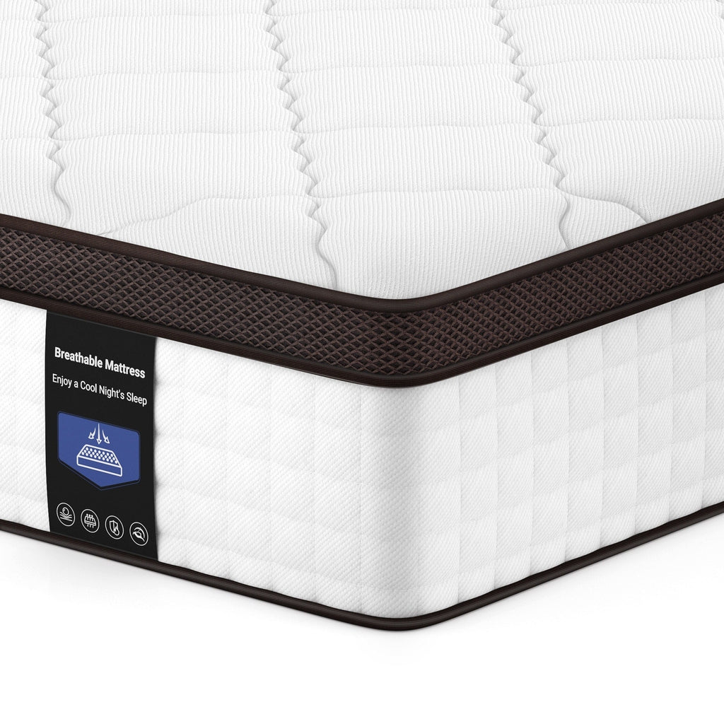 10-Inch Memory Foam and Pocket Springs Premium Mattresses,Eruo Top Mattress