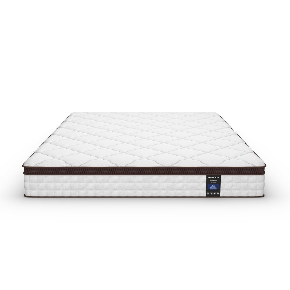 10-Inch Memory Foam and Pocket Springs Premium Mattresses,Eruo Top Mattress