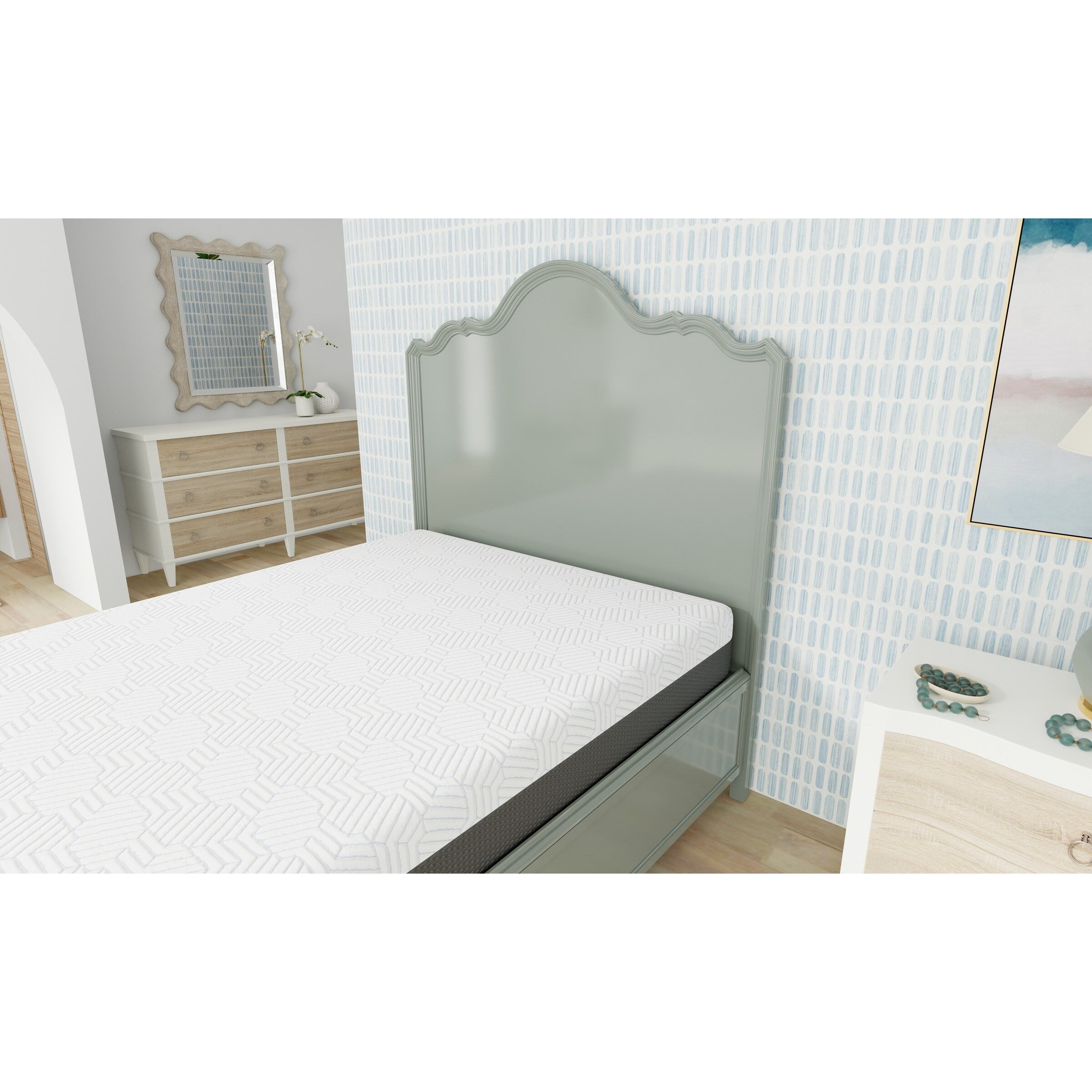 10 Inch Queen Medium Firm Mattress With Cooling Cover