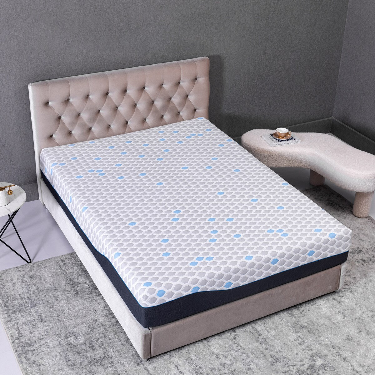 10 Inch Twin Size Memory Foam Mattress, Mattress in A Box, Gel Memory Foam Infused Bamboo Charcoal, CertiPUR-US Certified