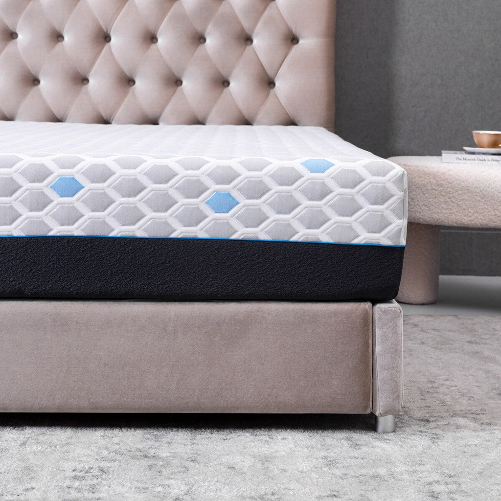 10 Inch Twin Size Memory Foam Mattress, Mattress in A Box, Gel Memory Foam Infused Bamboo Charcoal, CertiPUR-US Certified