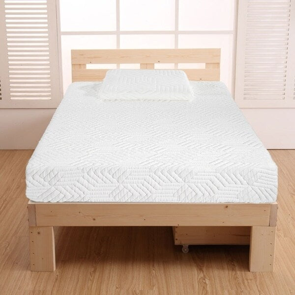 10 Traditional Firm 2 Layers Softness Mattress with 2 Pillows Set
