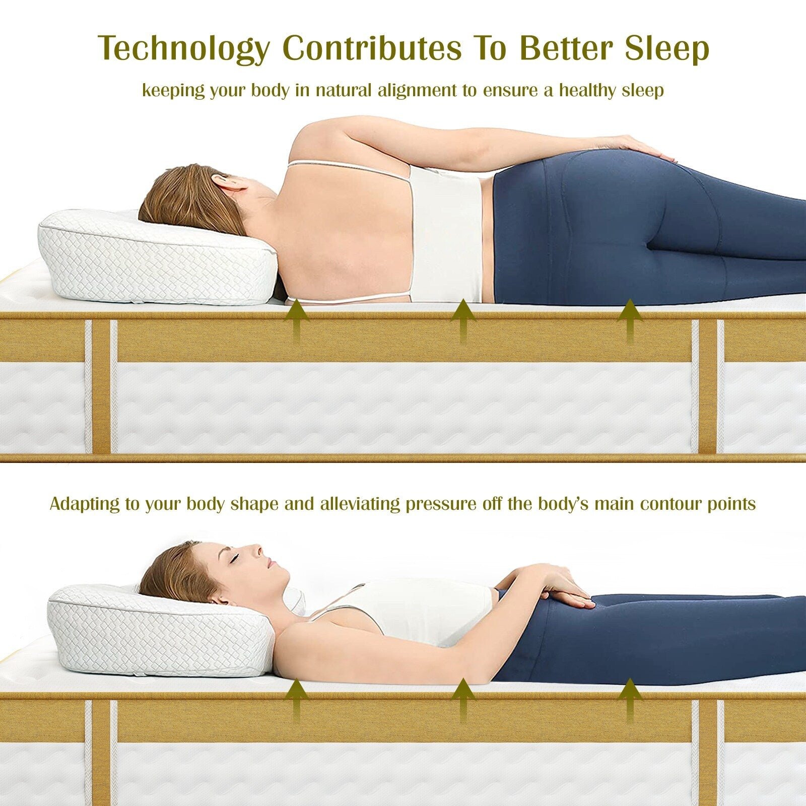 10 in. Medium Firm Gel-infused Memory Foam Hybrid Mattress Cooling and Breathable with CertiPUR-US and OEKO-TEX