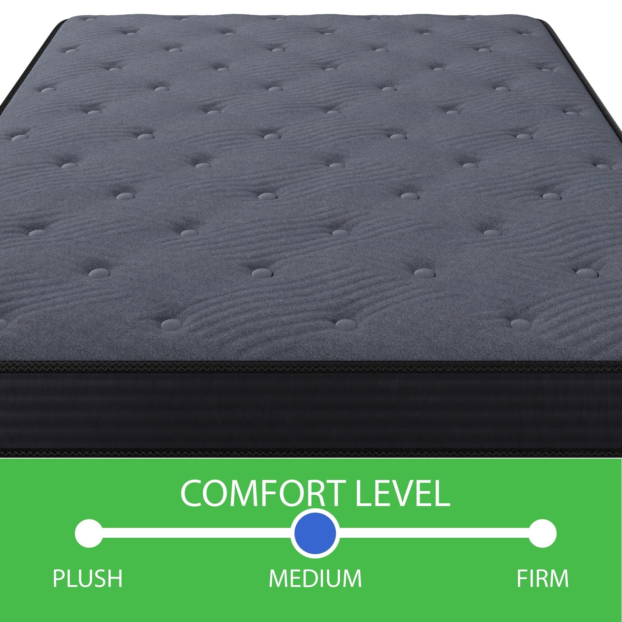 10 in. Pocket Coil Mattress with High-Density Foam