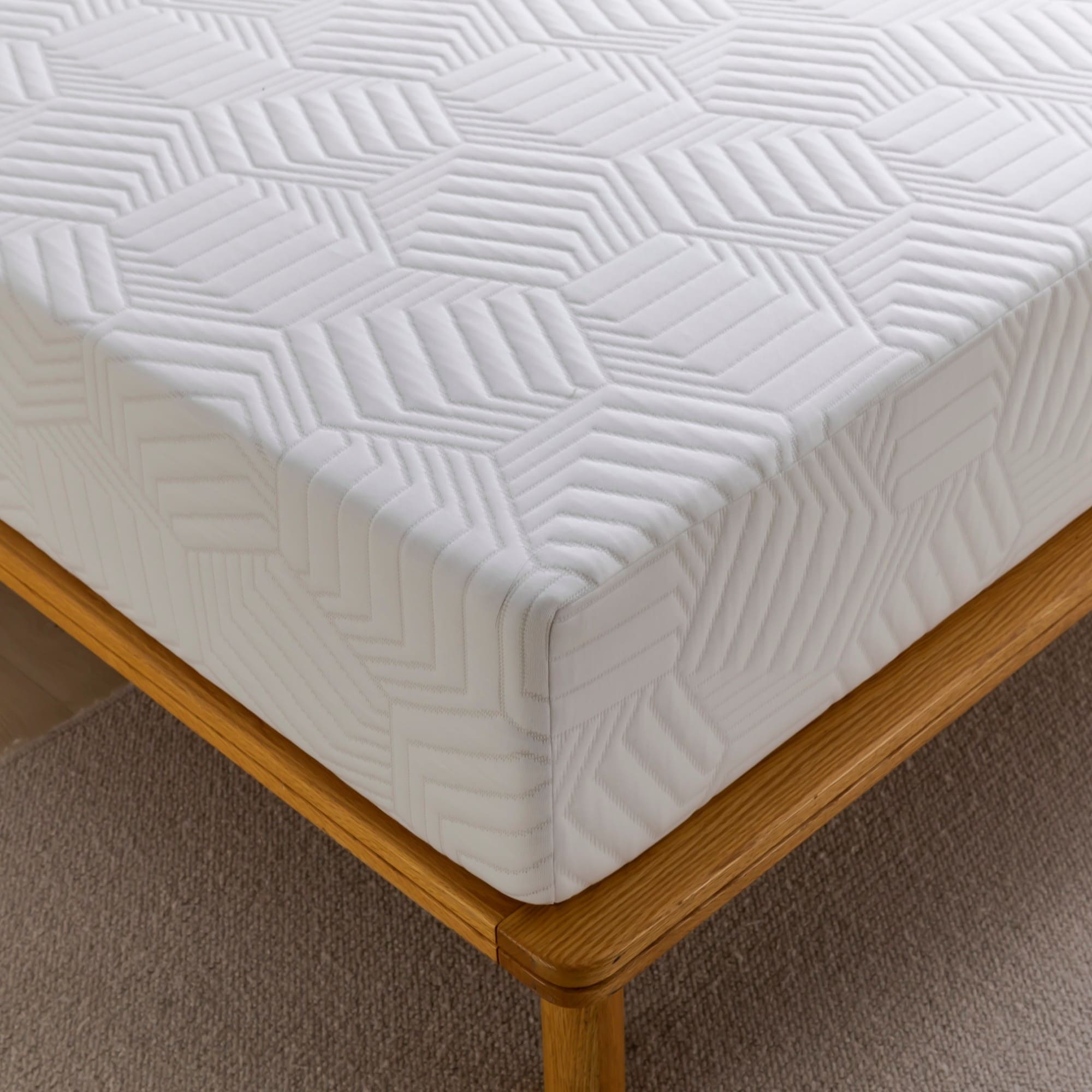 12 inch Foam and Spring Hybrid Mattress, Medium Firm Feel Durable Support Mattress Bed in a Box
