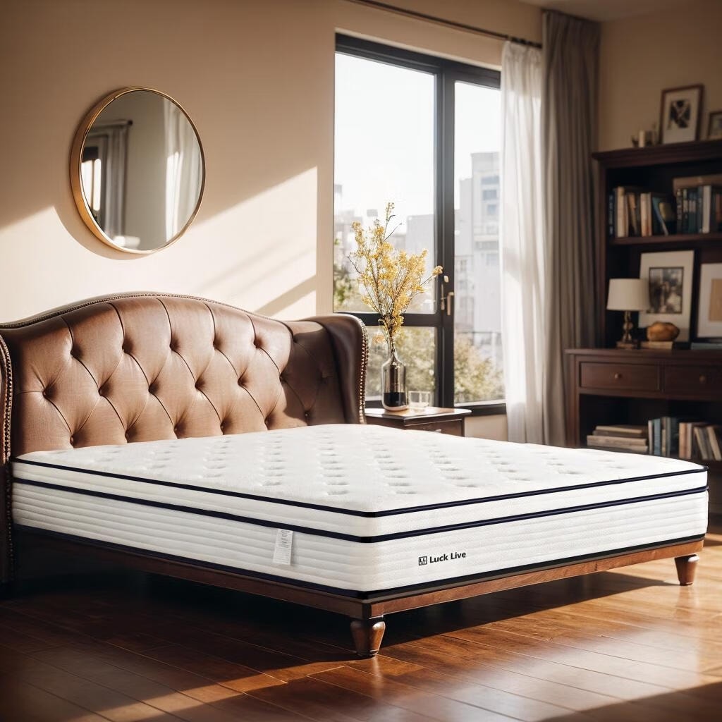 10 inch Medium Euro Top Gel Memory Foam Independent Bagged Spring Mattress in a Box