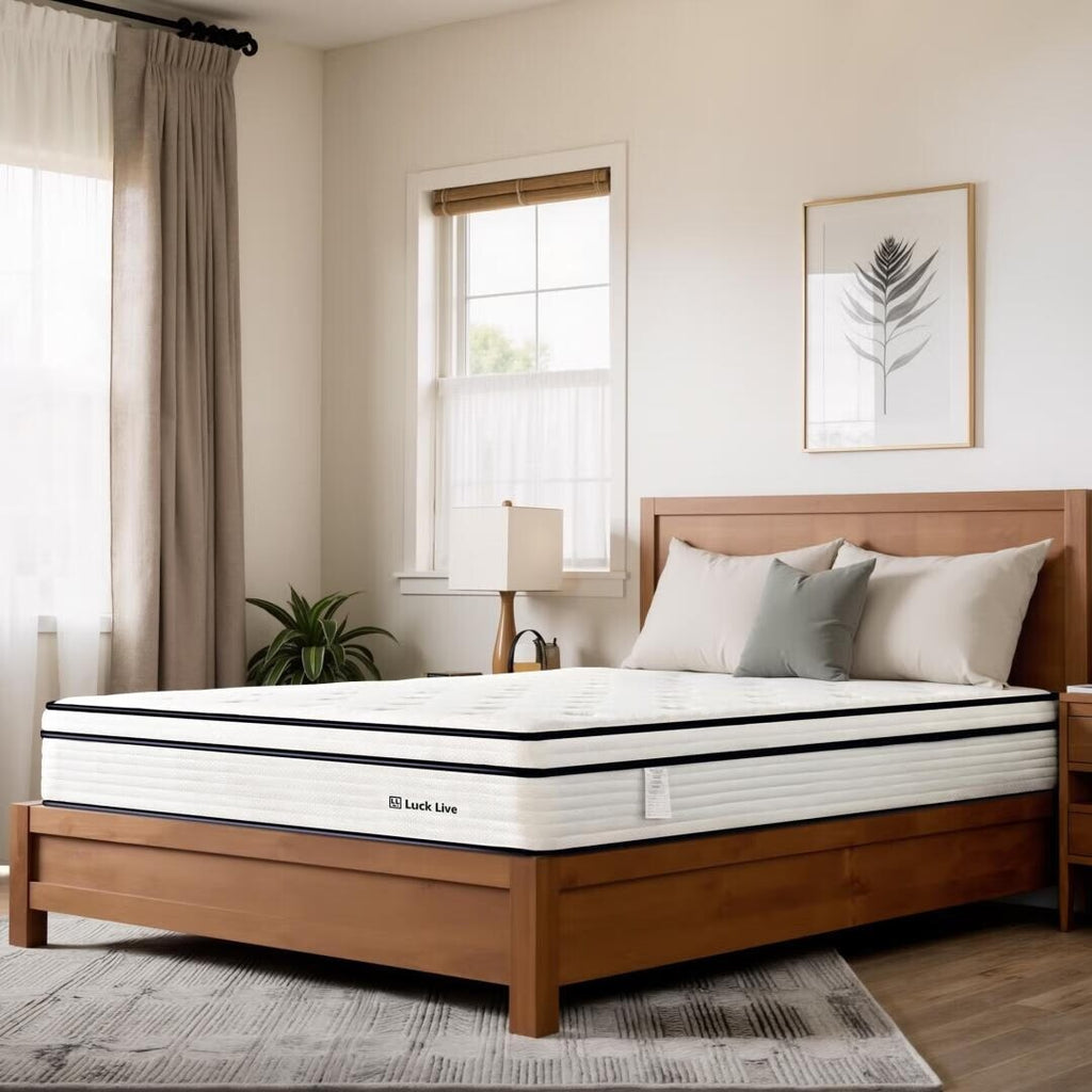 10 inch Medium Euro Top Gel Memory Foam Independent Bagged Spring Mattress in a Box