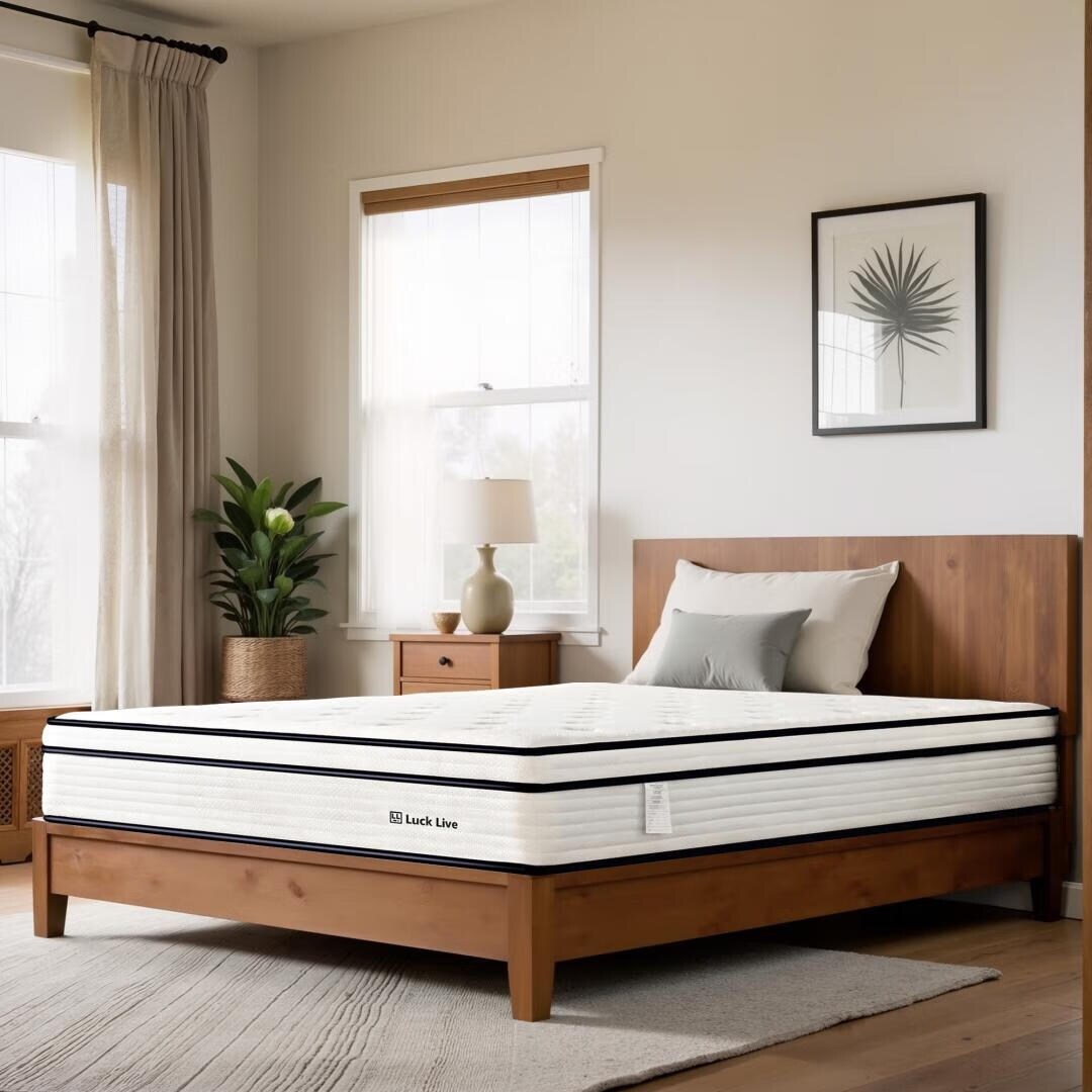 10 inch Medium Euro Top Gel Memory Foam Independent Bagged Spring Mattress in a Box