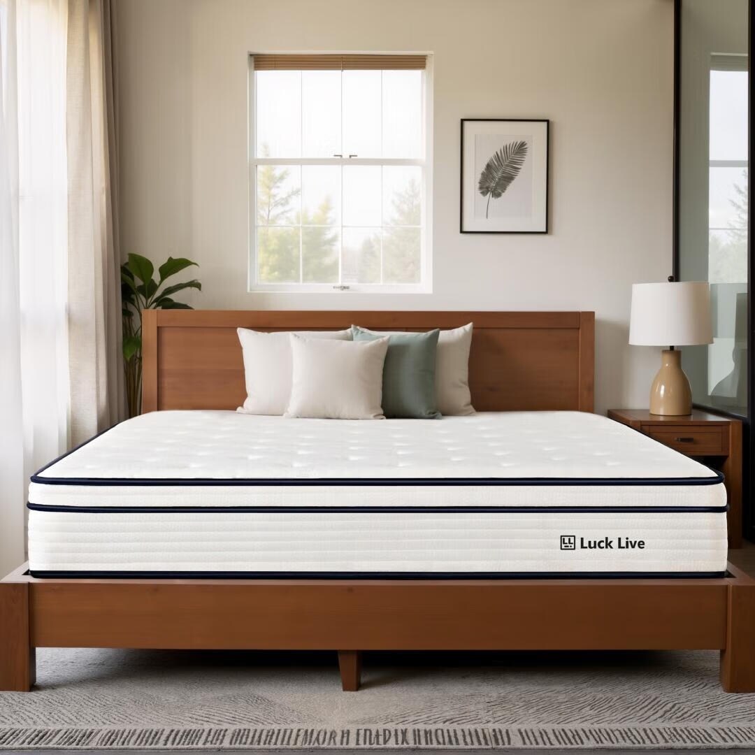 10 inch Medium Euro Top Gel Memory Foam Independent Bagged Spring Mattress in a Box