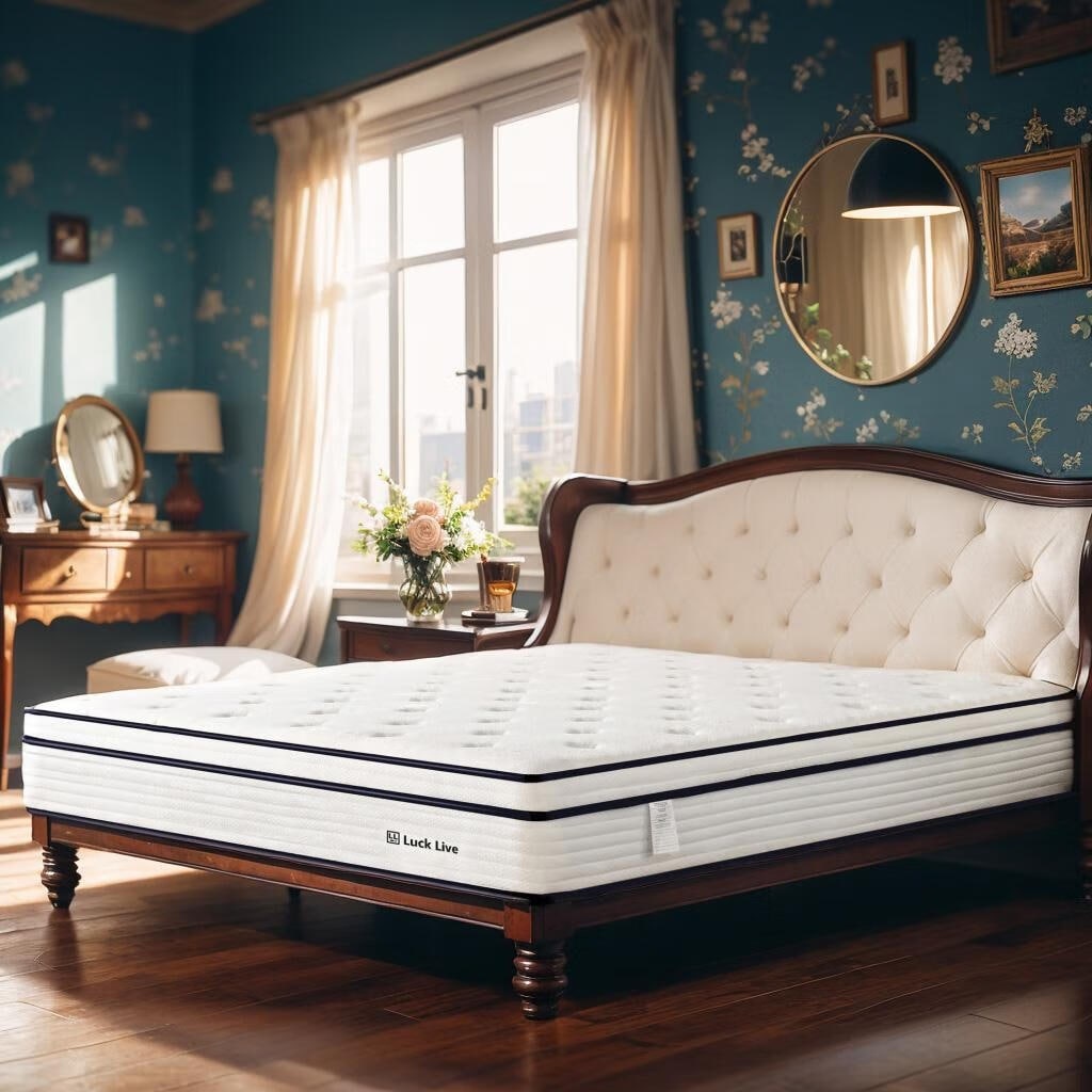 10 inch Medium Euro Top Gel Memory Foam Independent Bagged Spring Mattress in a Box