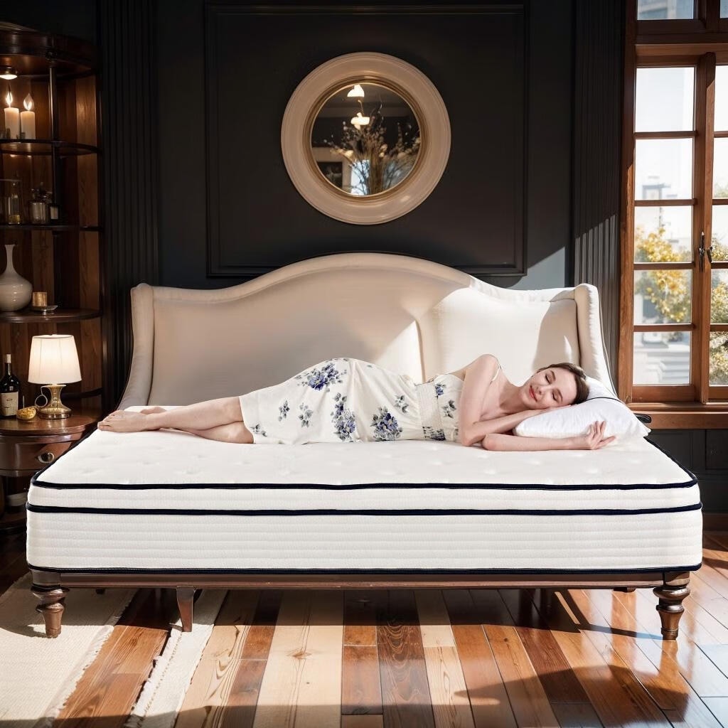 10 inch Medium Euro Top Gel Memory Foam Independent Bagged Spring Mattress in a Box