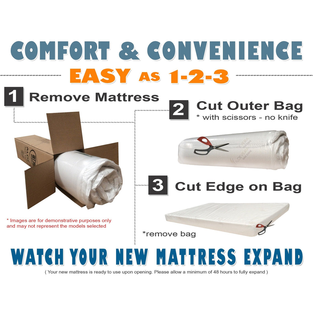 10-inch Memory Foam Comfort Temperature-Regulating Gel Beads Mattress
