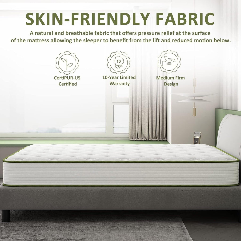 10-inch Memory Foam Hybrid Mattress in a Box