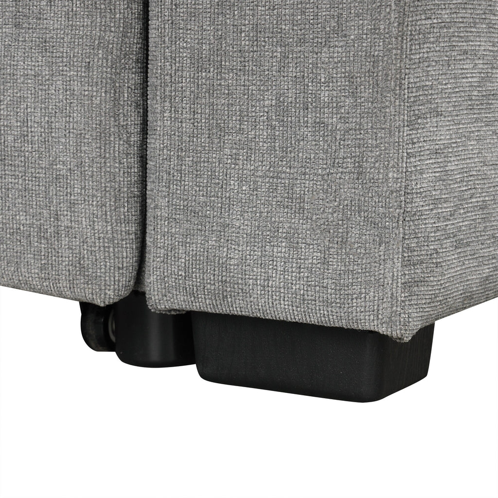 108 Inch Modular UâShaped Sectional Sofa with Pull Out Sleeper, USB Ports and Dual Cup Holders for Living Room