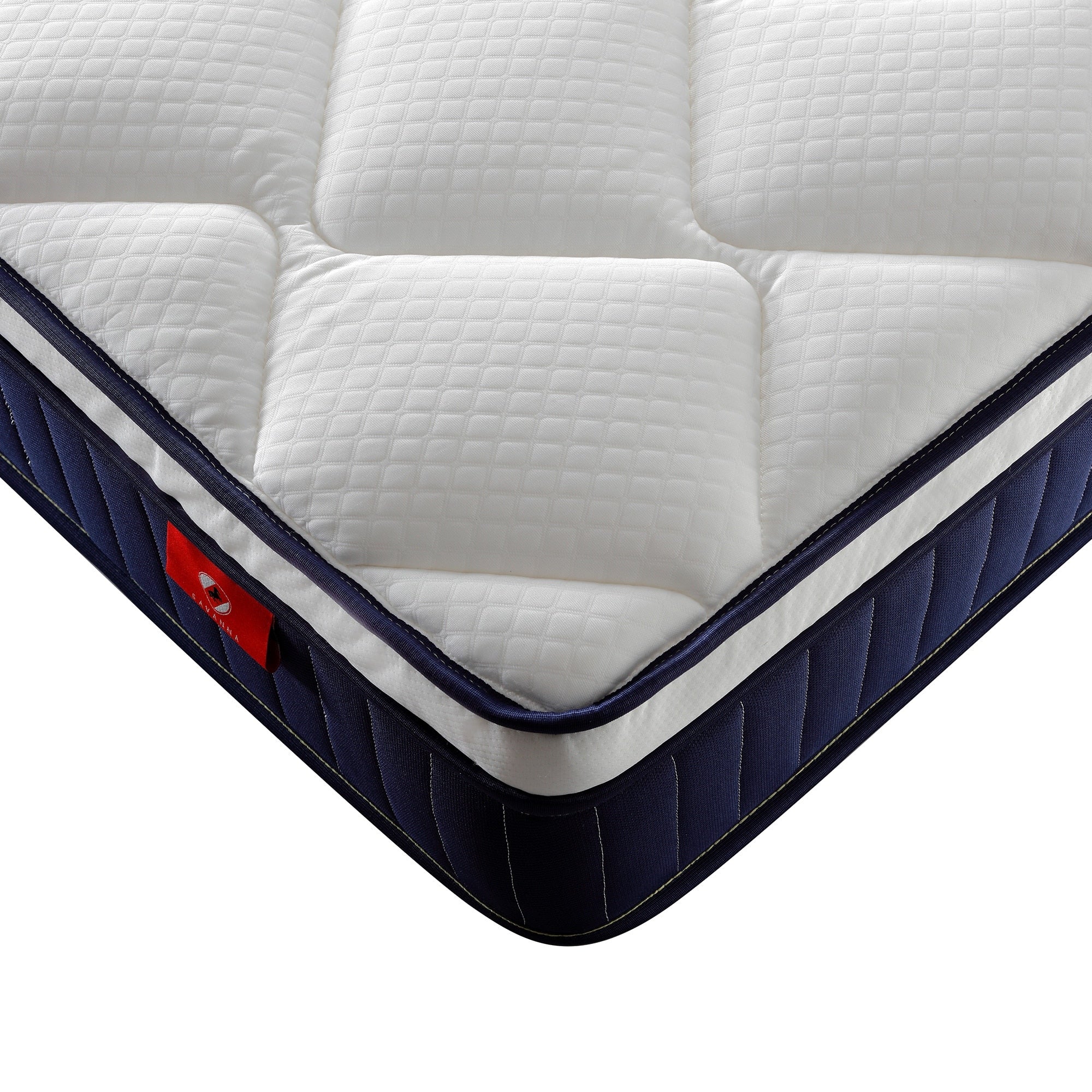 10/12 Plush Memory Foam Pocket Spring Hybrid Mattress In A Box With Certipur-US Certified Memory Foam