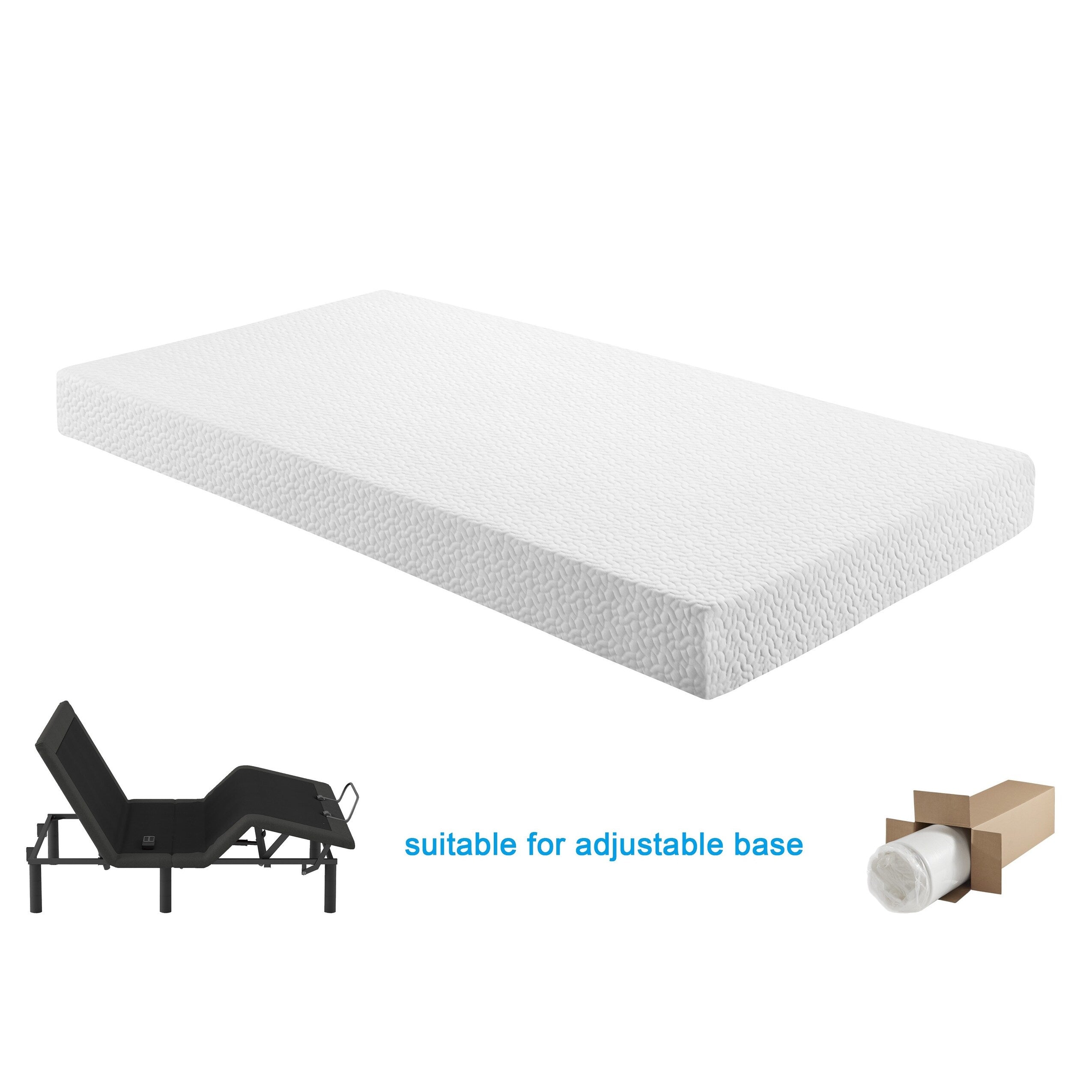 10 Bed Mattress Gel-Infused Memory Foam Mattress in a Box