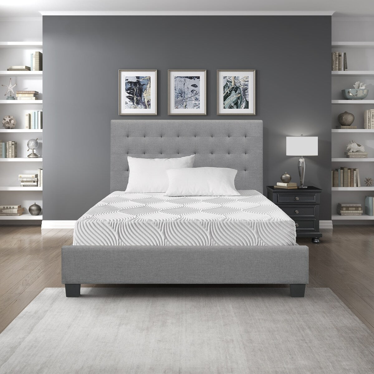 10 California King Mattress Breathable Cool Gel Memory Foam Mattress, White, Mattress in a Box, Comfort Mattress