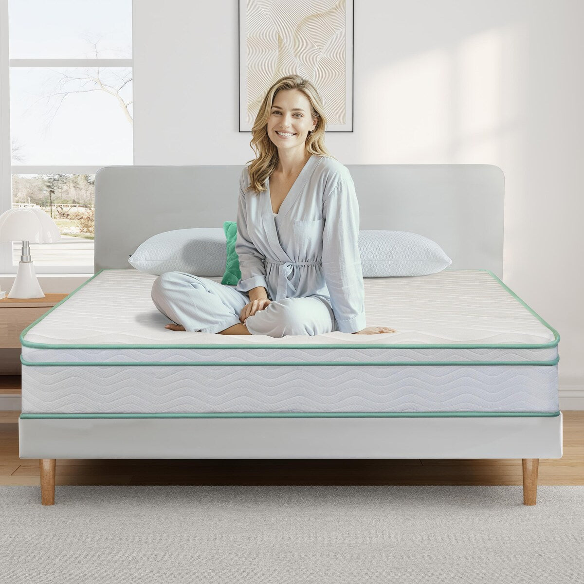 10-inch Cool Gel Memory Foam Innerspring Hybrid Mattress by BRN