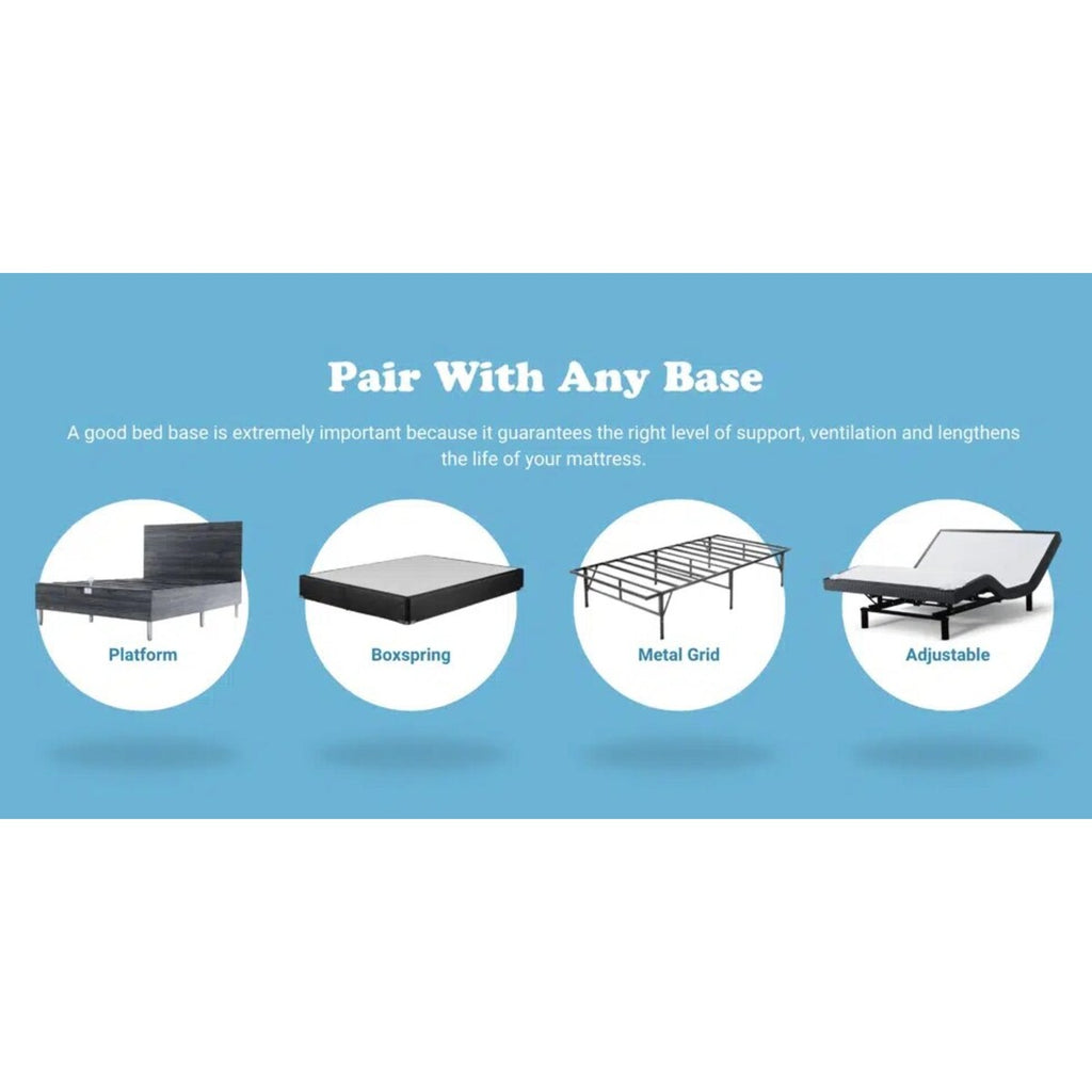 10-inch Cool Gel Memory Foam Innerspring Hybrid Mattress by BRN