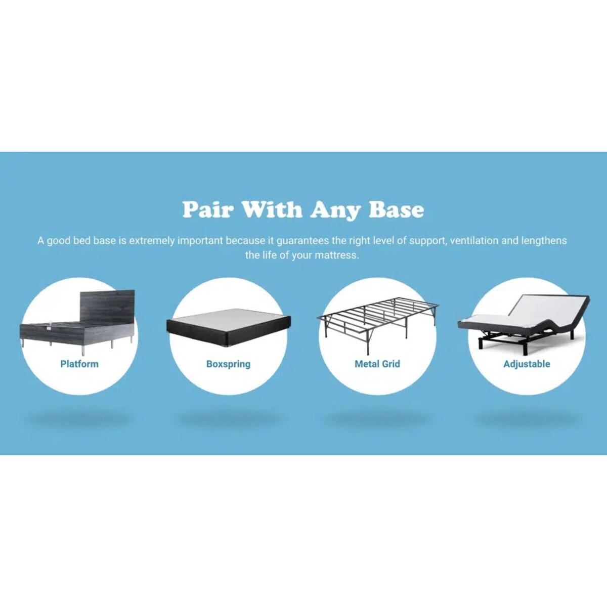 10-inch Cool Gel Memory Foam Innerspring Hybrid Mattress by BRN