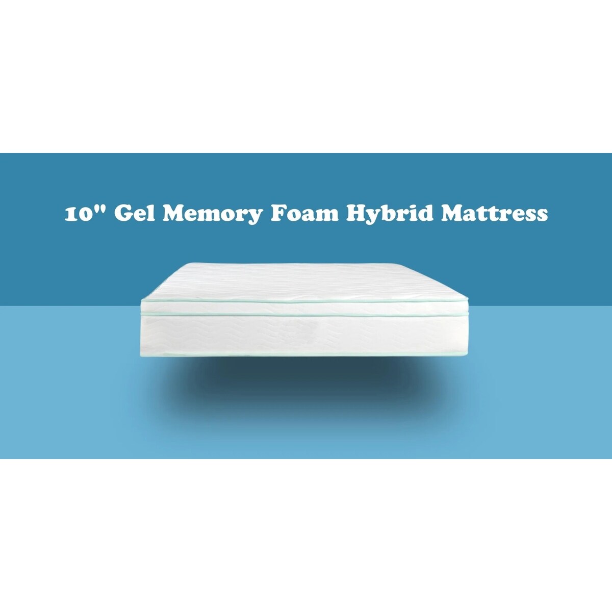 10-inch Cool Gel Memory Foam Innerspring Hybrid Mattress by BRN