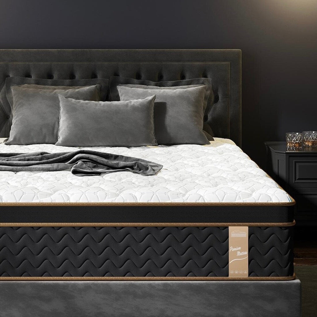 10 Full Plush Hybrid Mattresses with Independently Encased Coils & Gel Memory Foam, Fiberglass-Free