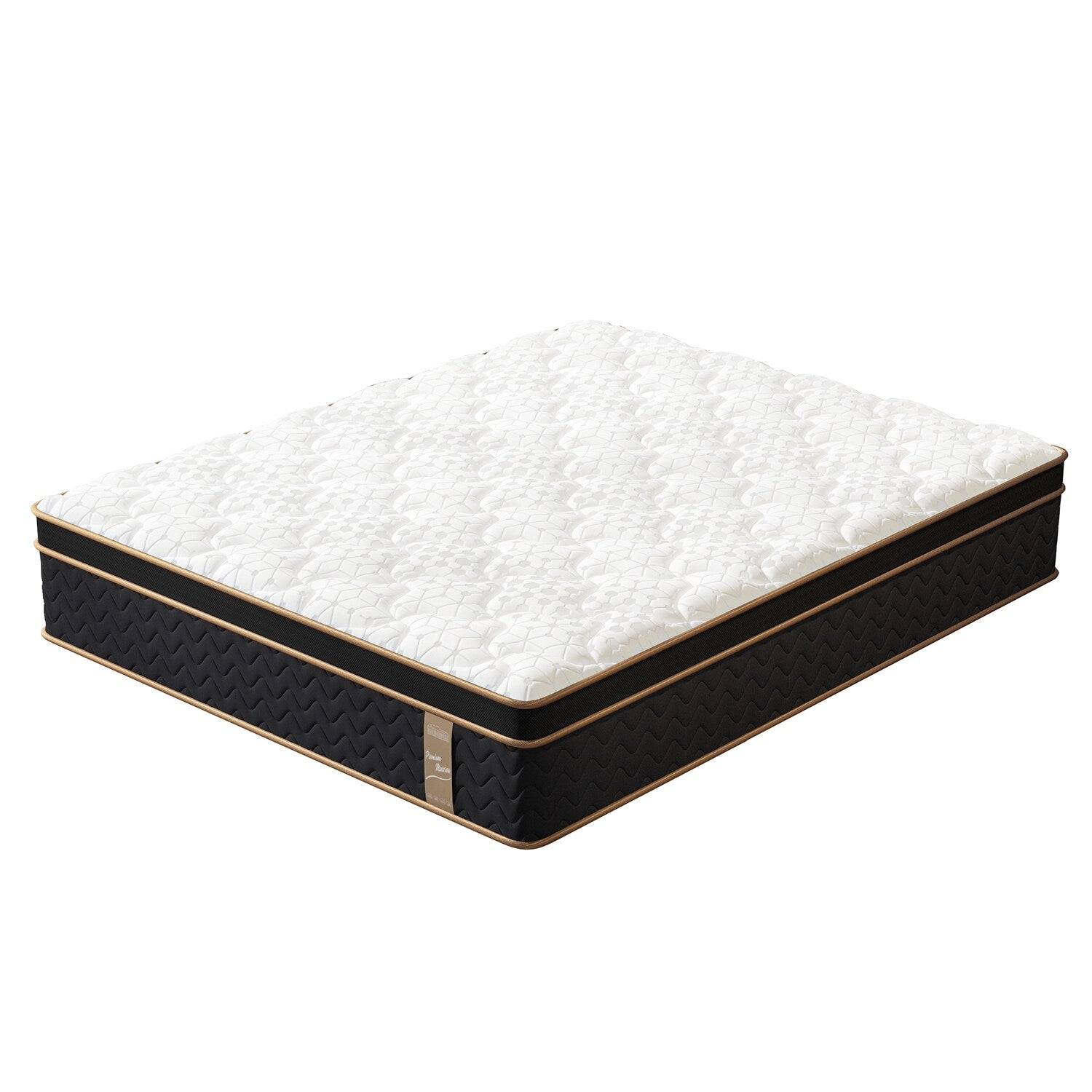 10 Full Plush Mattresses with Encased Coils & Gel Memory Foam,Fiberglass-Free,Motion Isolation-Edge Support,Mattress in a Box