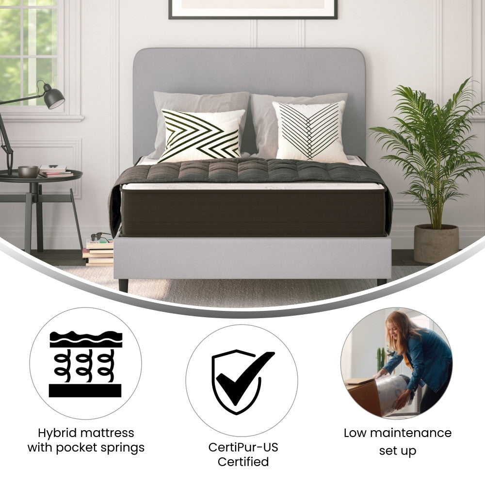 10 Hybrid Foam and Pocket Spring Mattress, Mattress in a Box