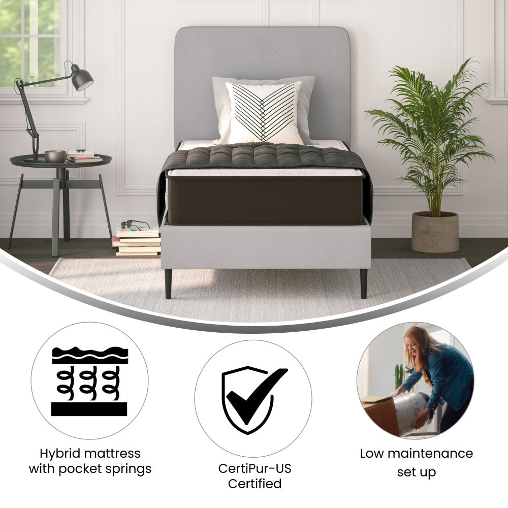 10 Hybrid Foam and Pocket Spring Mattress, Mattress in a Box