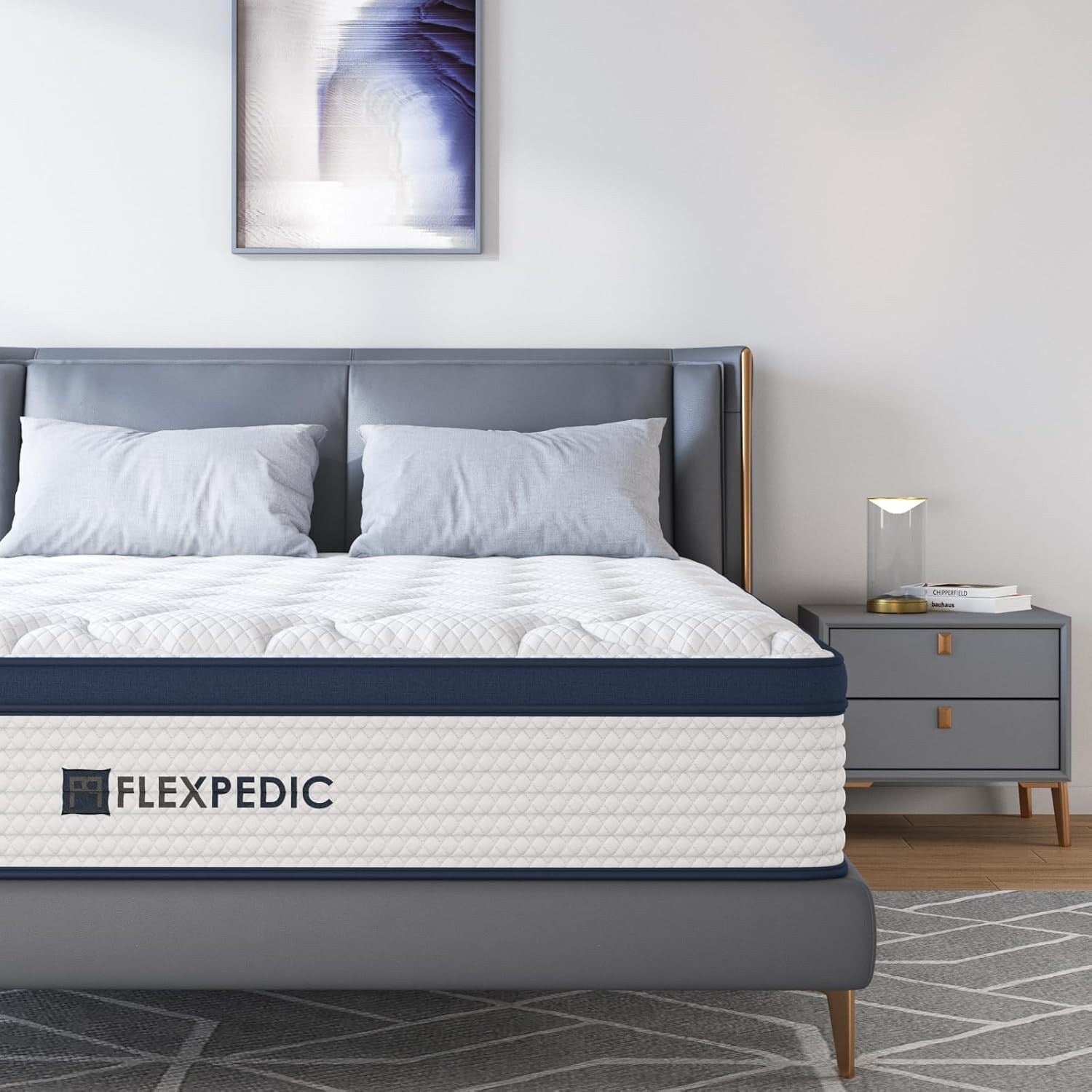 10 King Mattress,Memory Foam Hybrid Mattress with Space Cotton for Tight Sleep,Cooling Mattress with Stronger Support