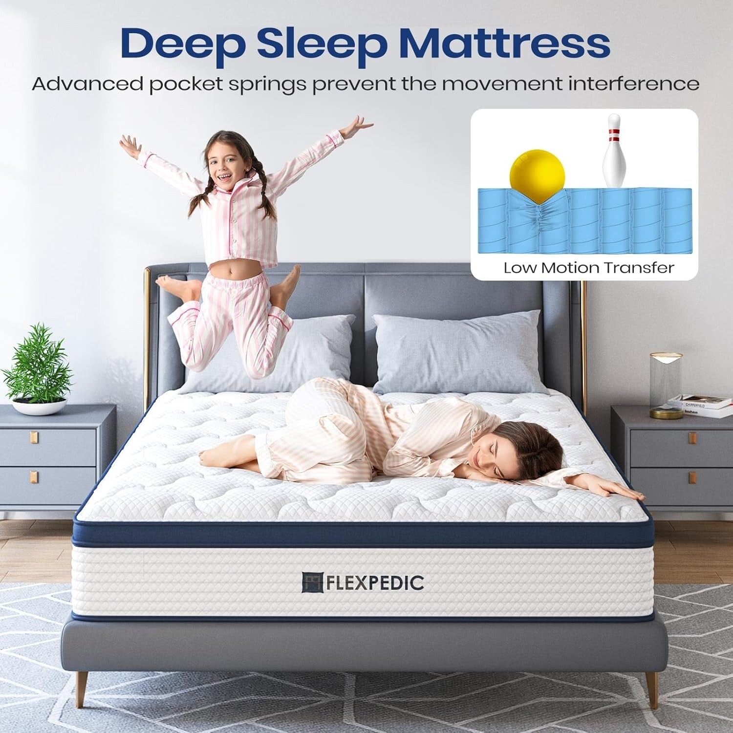 10 King Mattress,Memory Foam Hybrid Mattress with Space Cotton for Tight Sleep,Cooling Mattress with Stronger Support