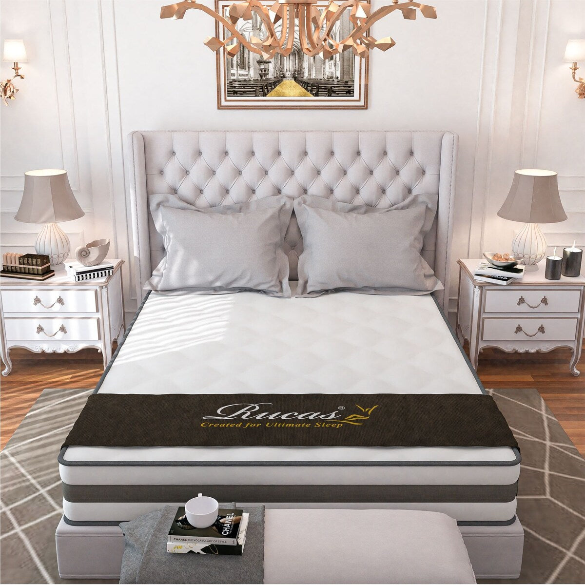 10 Tight Top Gel Memory Foam Innerspring Mattress With Pocket Spring