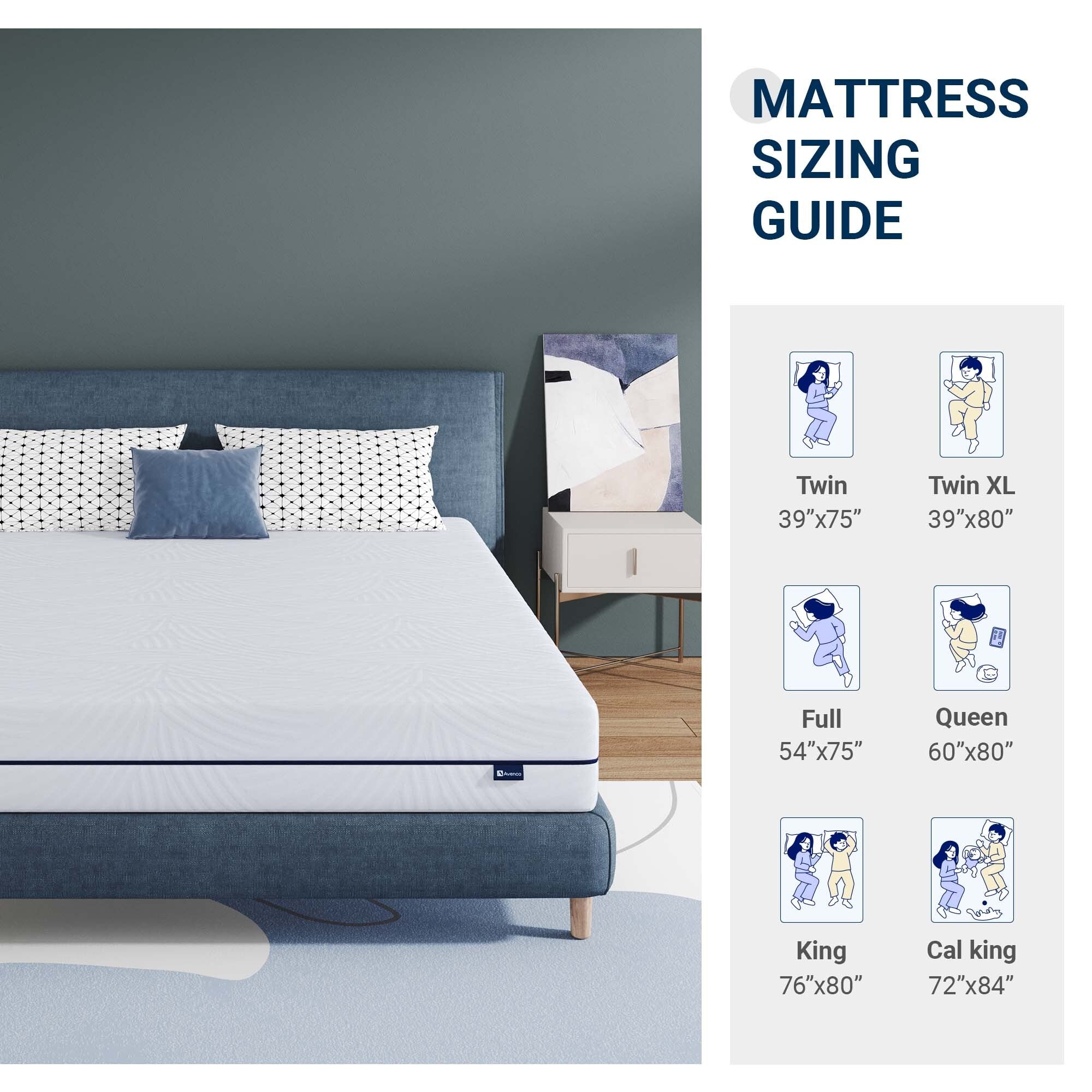 10'' Medium Gel Memory Foam Mattress in a Box with Detachable Cover