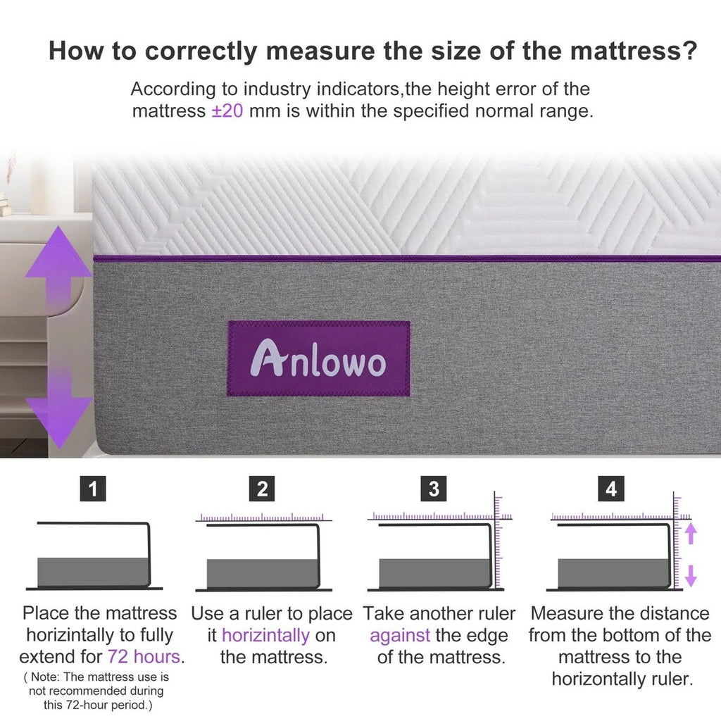 10'' Medium Gel Memory Foam Mattress